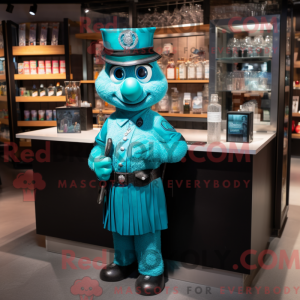 Mascottefiguur van een...