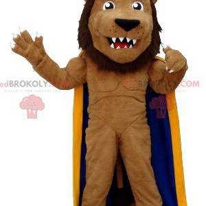 Lion maskot kledd som en konge - Redbrokoly.com