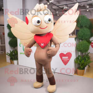 Tan Amor maskot kostume...
