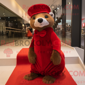 Mascot character of a Red...