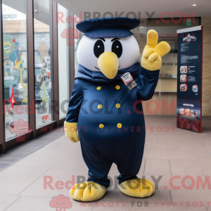 Mascot character of a Navy...