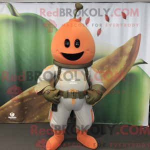 Mascot character of a Peach...