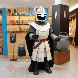nan Medieval Knight mascot costume character dressed with a Tuxedo and Handbags