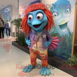 Personagem de máscara de um...