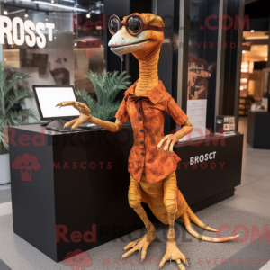 Maskotkarakter af en Rust...