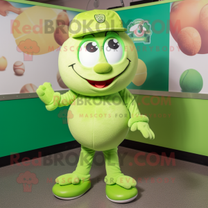 Lime Green Meatballs maskot...