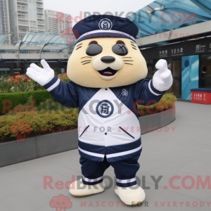 Mascot character of a Navy...