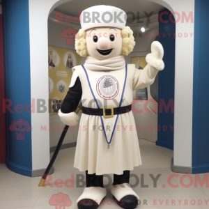 Maskotfigur af en creme...