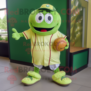 Lime Green Meatballs maskot...