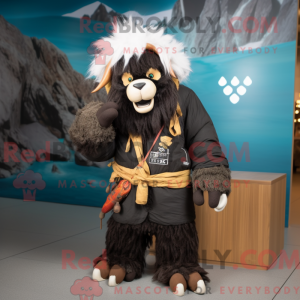 Mascot character of a Black...