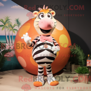 Mascot character of a Peach...