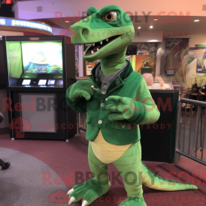 Mascot character of a Green...