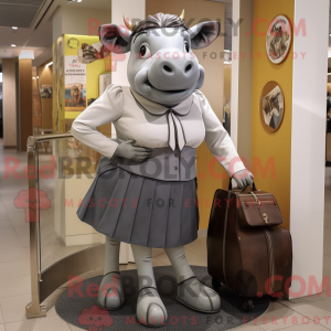 Maskottchen eines grauen...