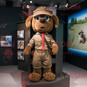 Mascottefiguur van een...