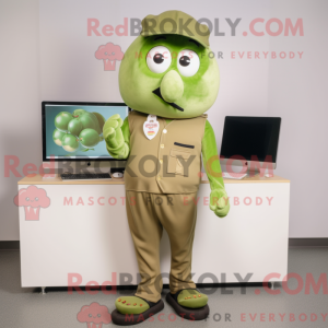 Mascot character of a Olive...