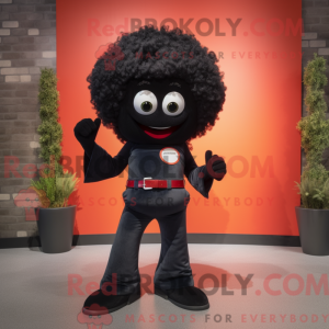 Mascot character of a Black...
