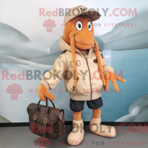 Postava maskota Tan Shrimp...