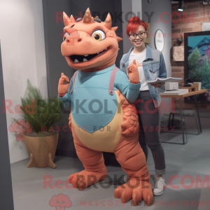 Maskotkarakter af en Rust...
