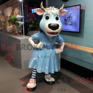 Mascot character of a Blue...