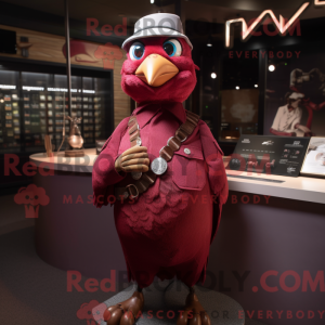 Postava maskota Maroon Dove...