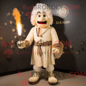 Maskotfigur av en Cream...