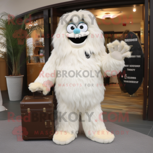 Cream Yeti maskot kostume...