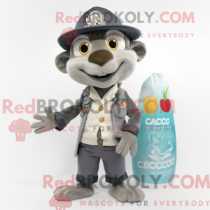 Mascot character of a Gray...
