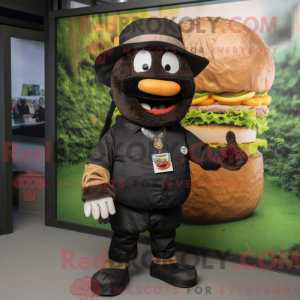 Mascot character of a Black...