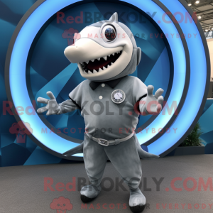 Mascot character of a Gray...
