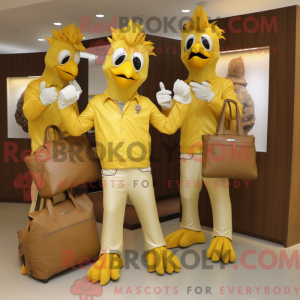 Maskot karakter av en Gold...