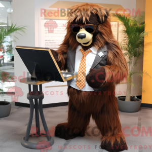 Personaje mascota de un oso...