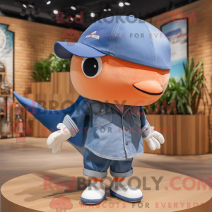 Mascot character of a Peach...