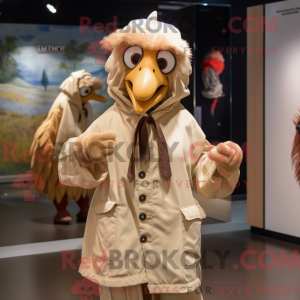 Maskotka av en Tan Roosters...