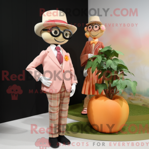 Mascot character of a Peach...