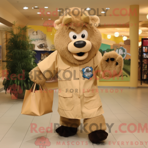 Mascot karakter van een Tan...