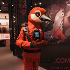 Mascot character of a Red...