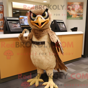 Mascot karakter van een Tan...