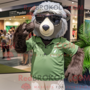 Personaje mascota de un oso...