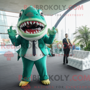 Mascot character of a Green...