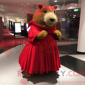 Mascot character of a Red...