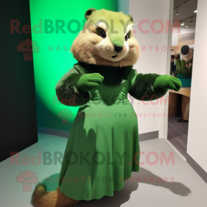 Green Marmot mascotte...