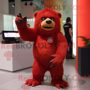 Personnage mascotte d ours...