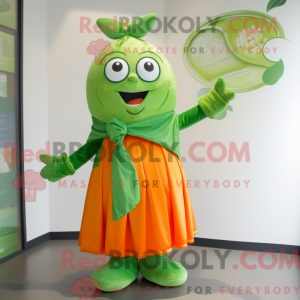 Mascot character of a Green...