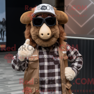 Maskottchen eines braunen...