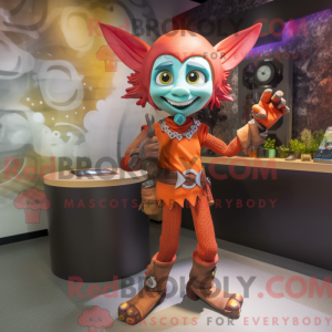 Maskot karaktär av en Rust...