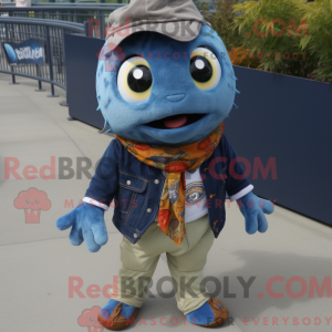 Mascot character of a Navy...