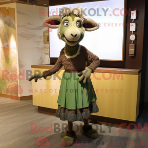 Mascot character of a Olive...