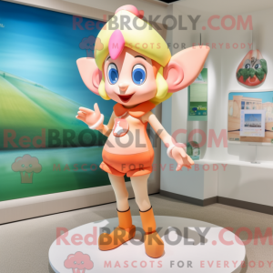 Mascot character of a Peach...