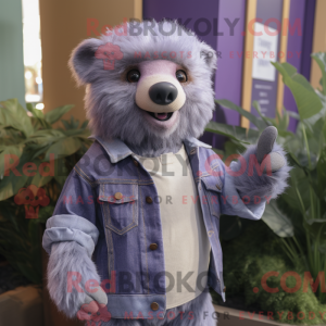 Personaje mascota de un oso...