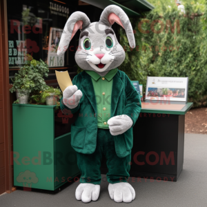 Forest Green Rabbit maskot...